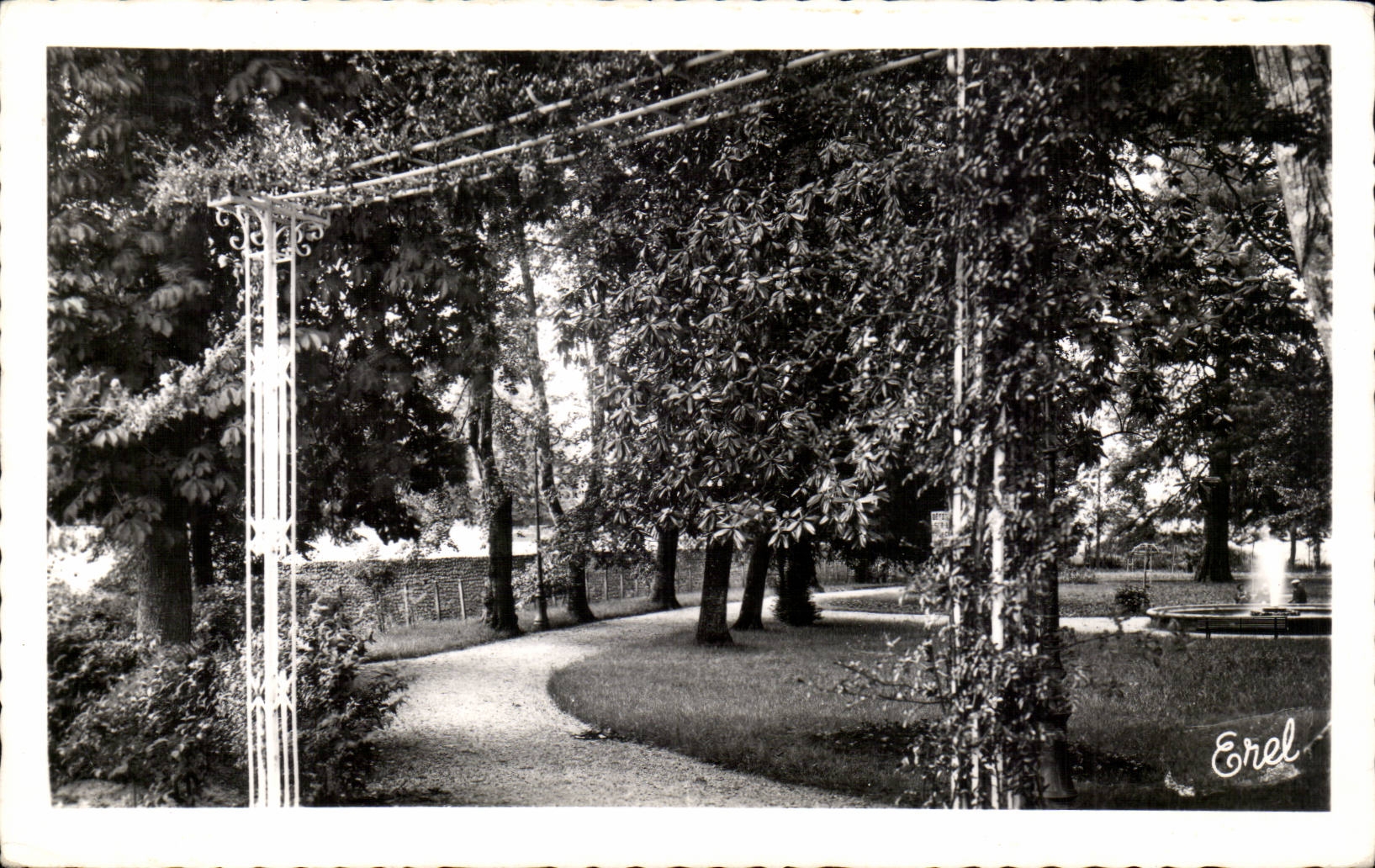 CPSM the Dordogne Riberac K' Entering of the park