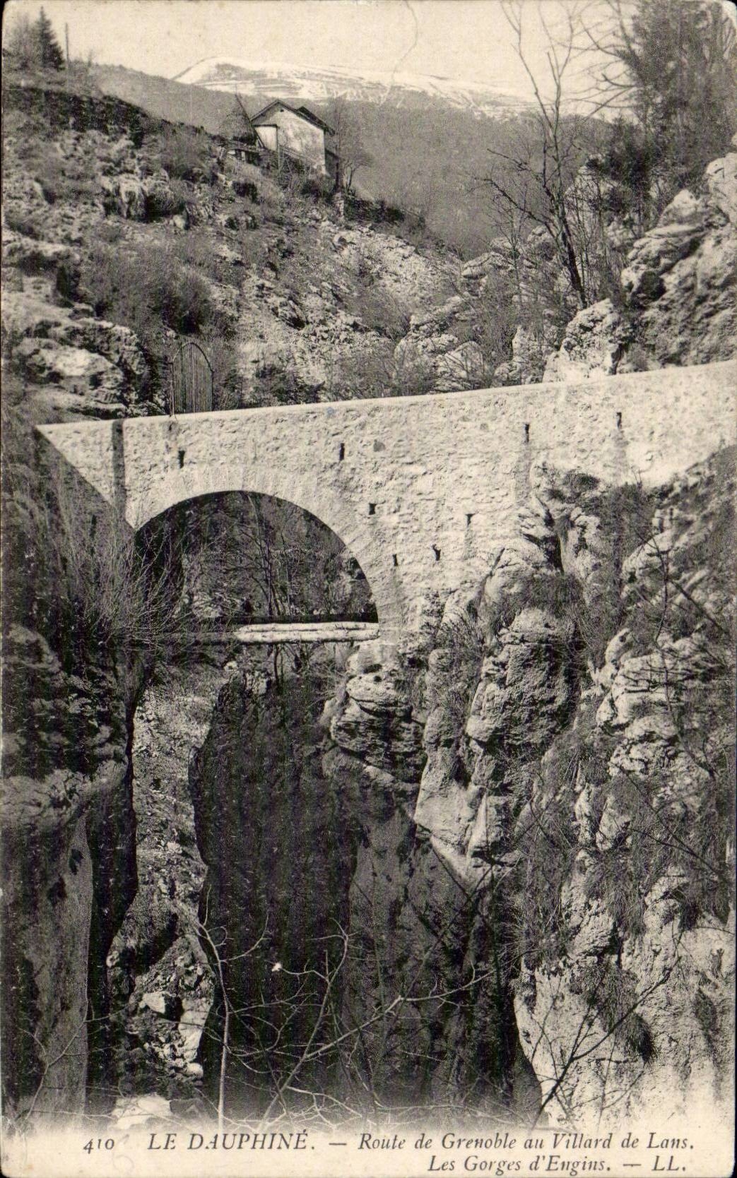 Dauphine CPA Road of Grenoble to Villard de Lans throats of machines