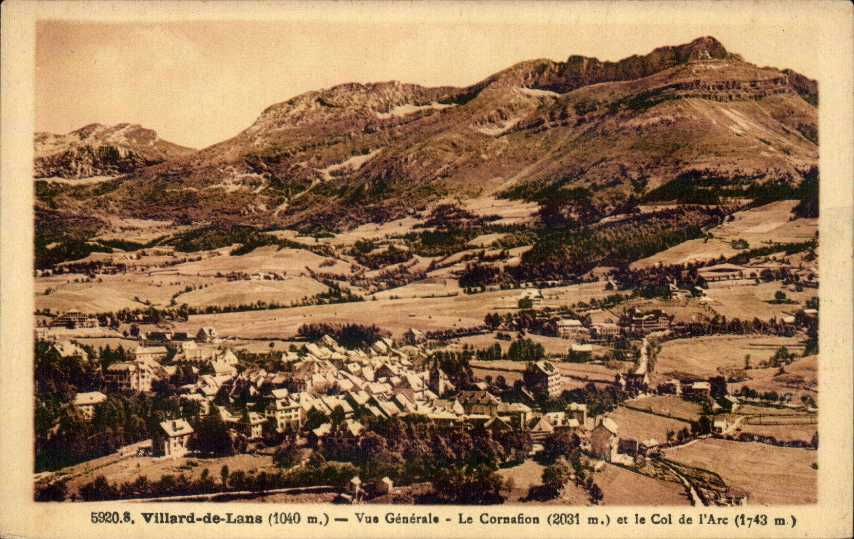 Dauphine CPA Villard de Lans the winter View the coronation and the collar of the arc