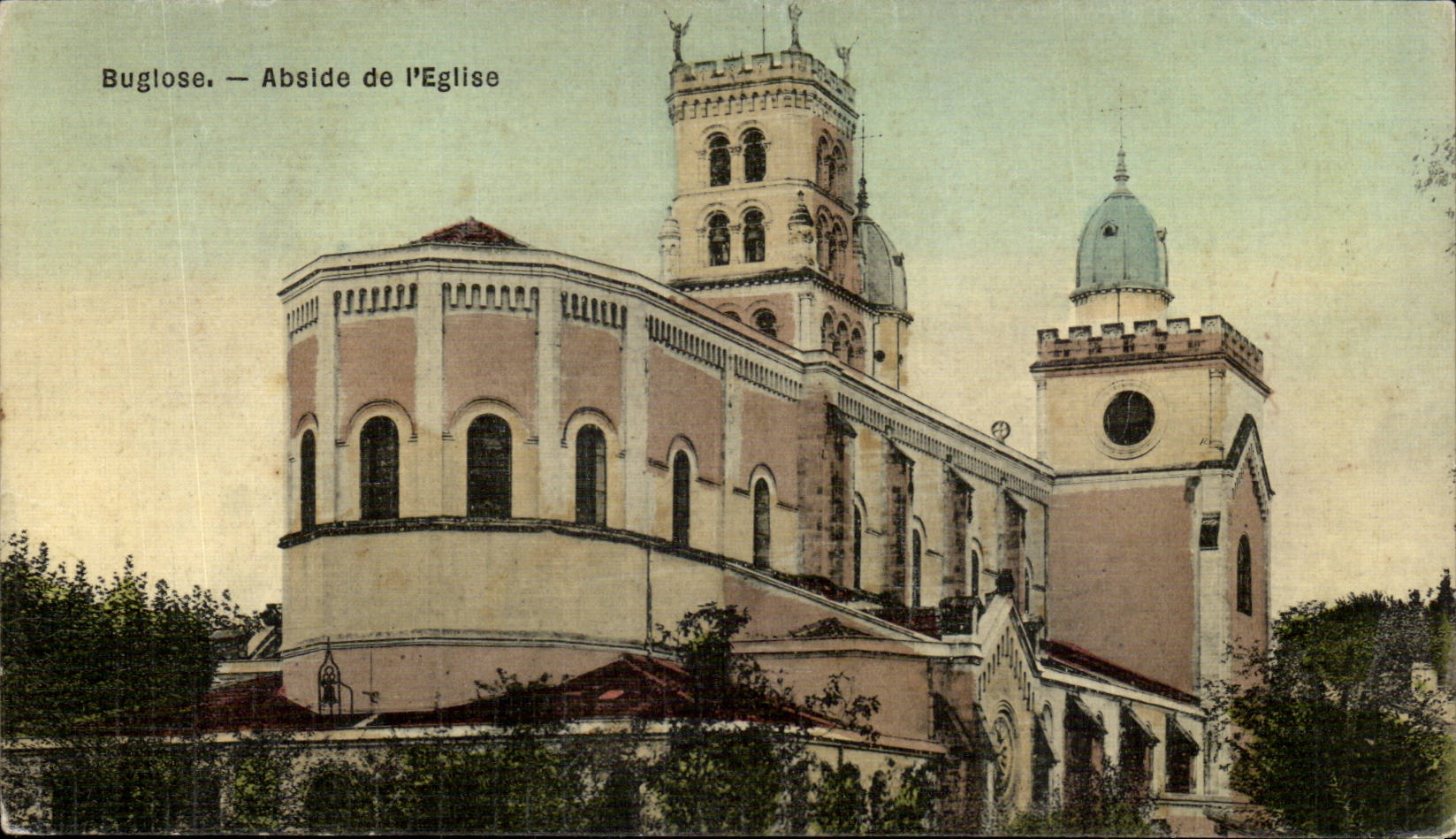 CPA Buglose Apse of the church (chart toilee)