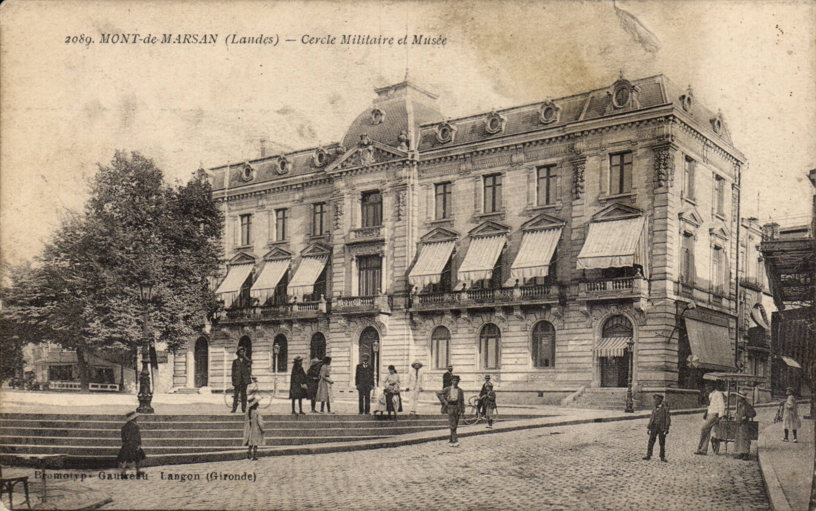 CPA Mont of Marsan Rings military and museum