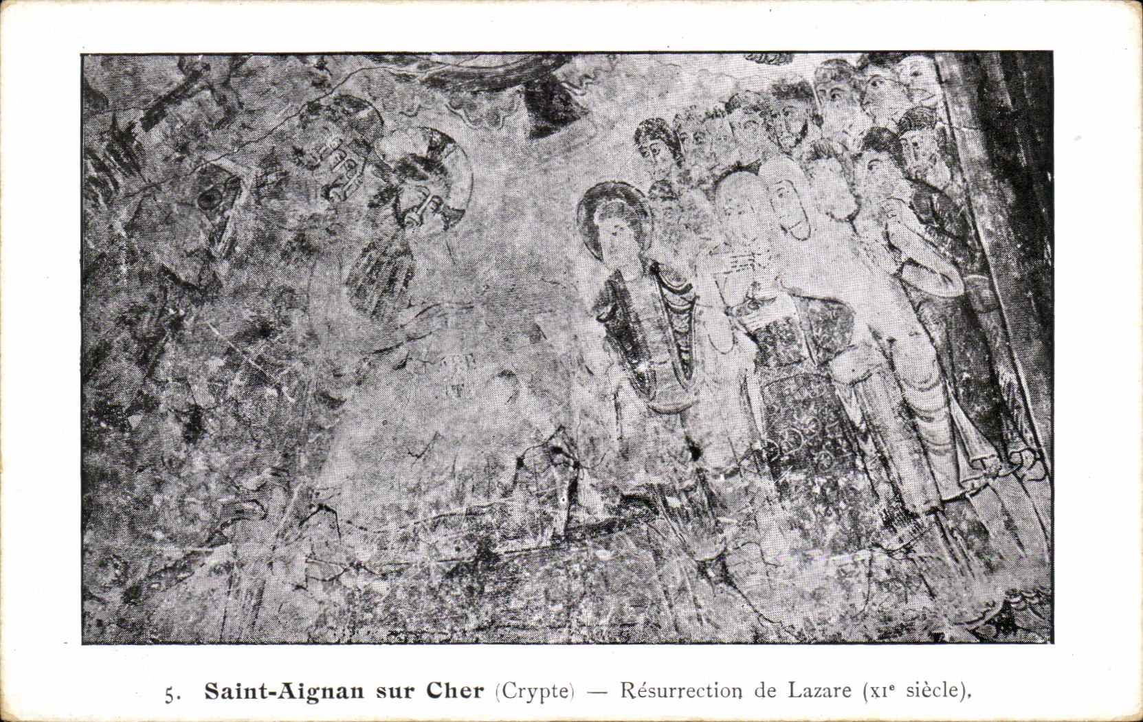 CPA Saint Aignan sur Cher Crypte Resurrection de Lazare (11eme)