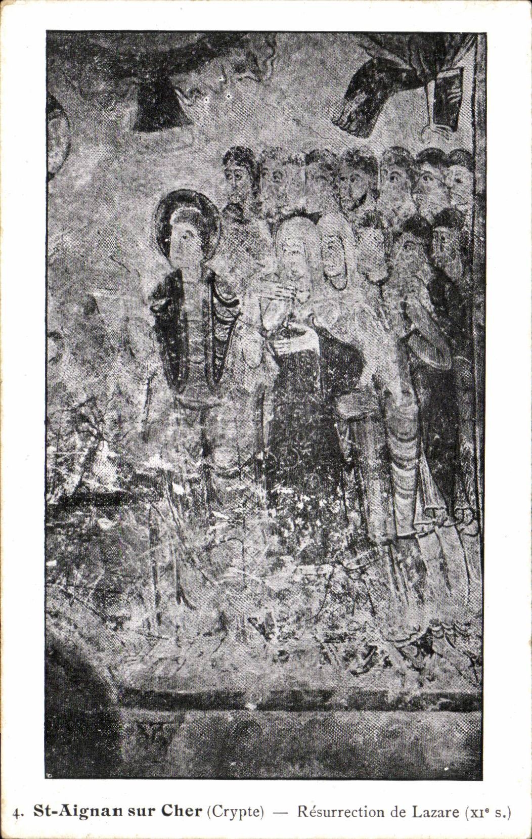 CPA Saint Aignan sur Cher Crypte Resurrection de Lazare (11eme)