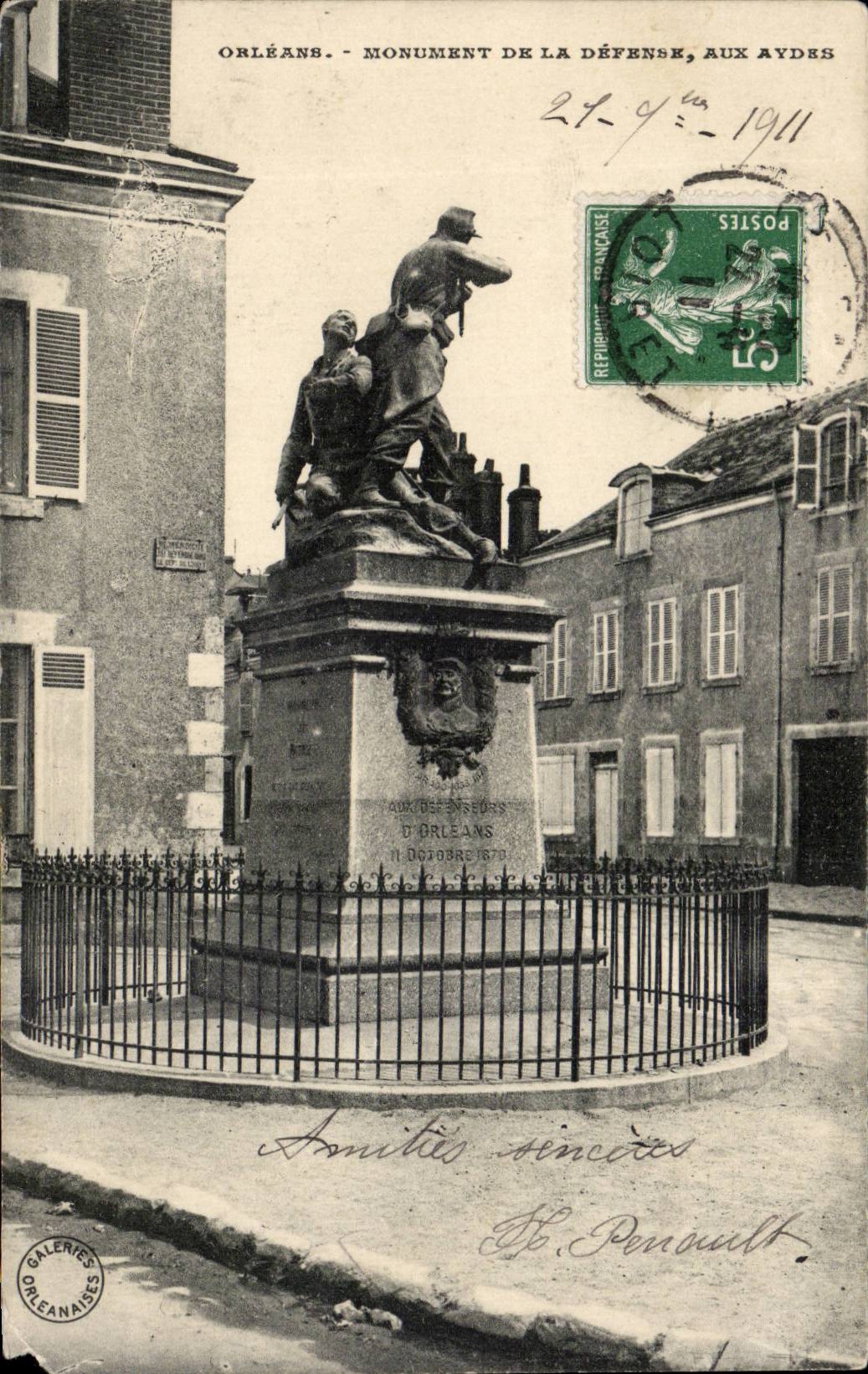 CPA Orleans Monument of Defense In Aydes