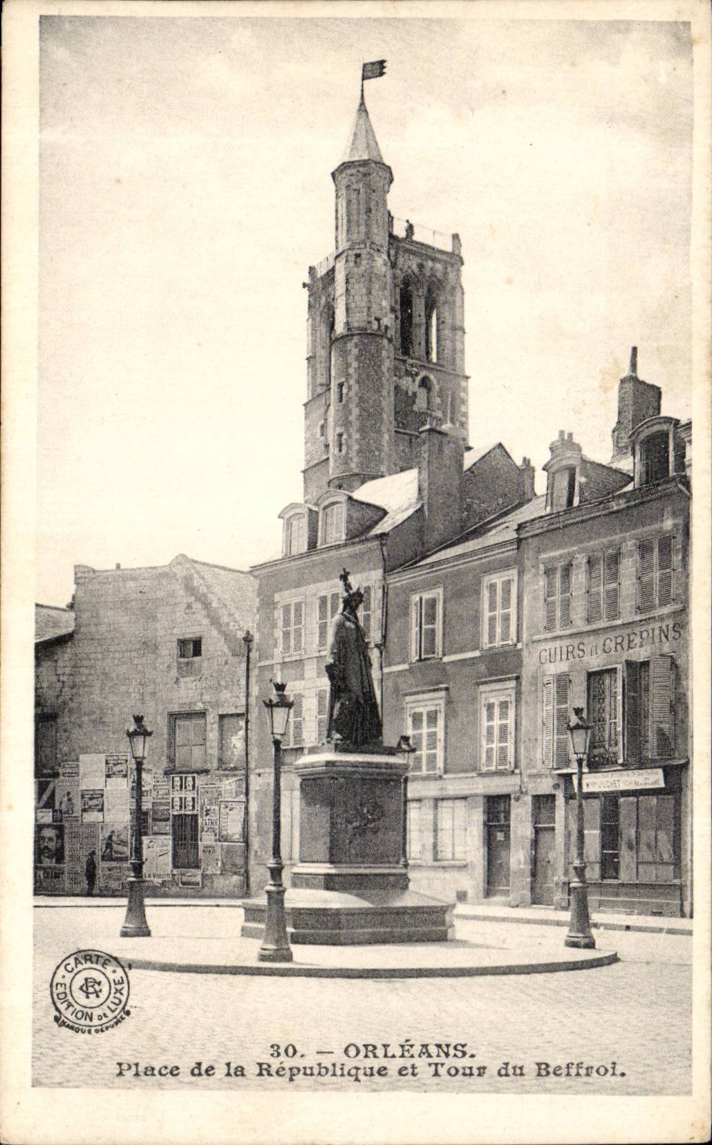 CPA Orleans Places Republic and turn of the belfry
