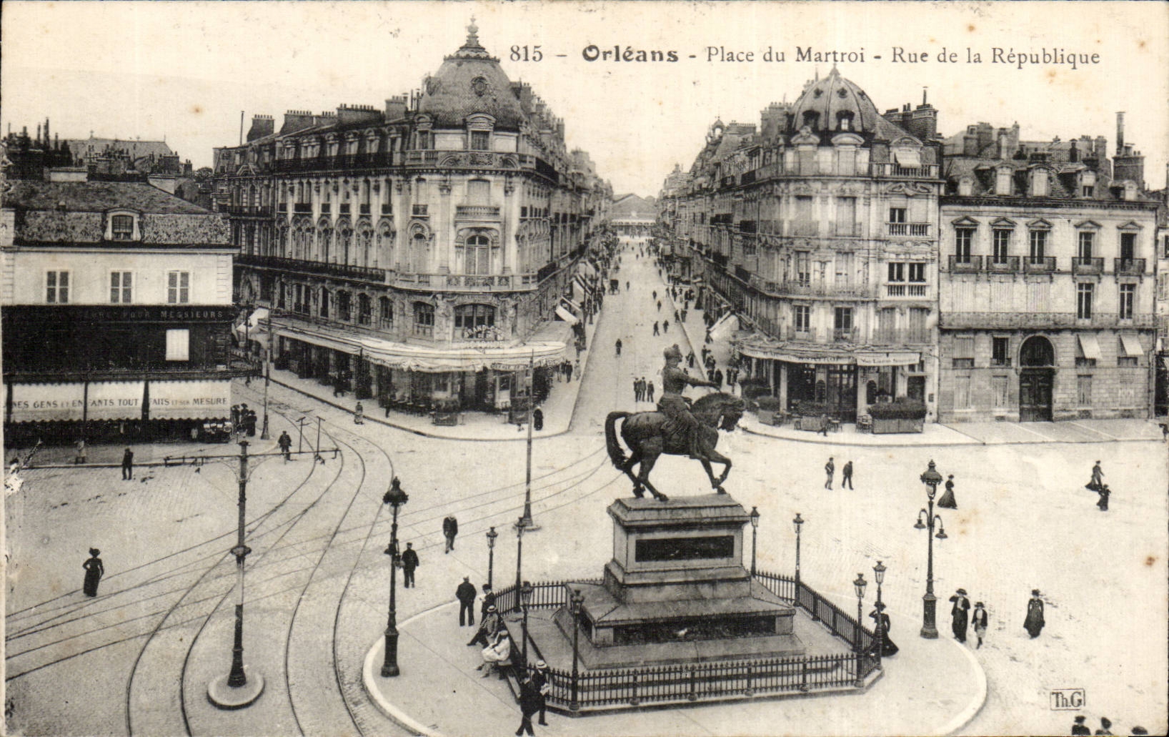 CPA Orleans Places of Martroi the street of the Republic