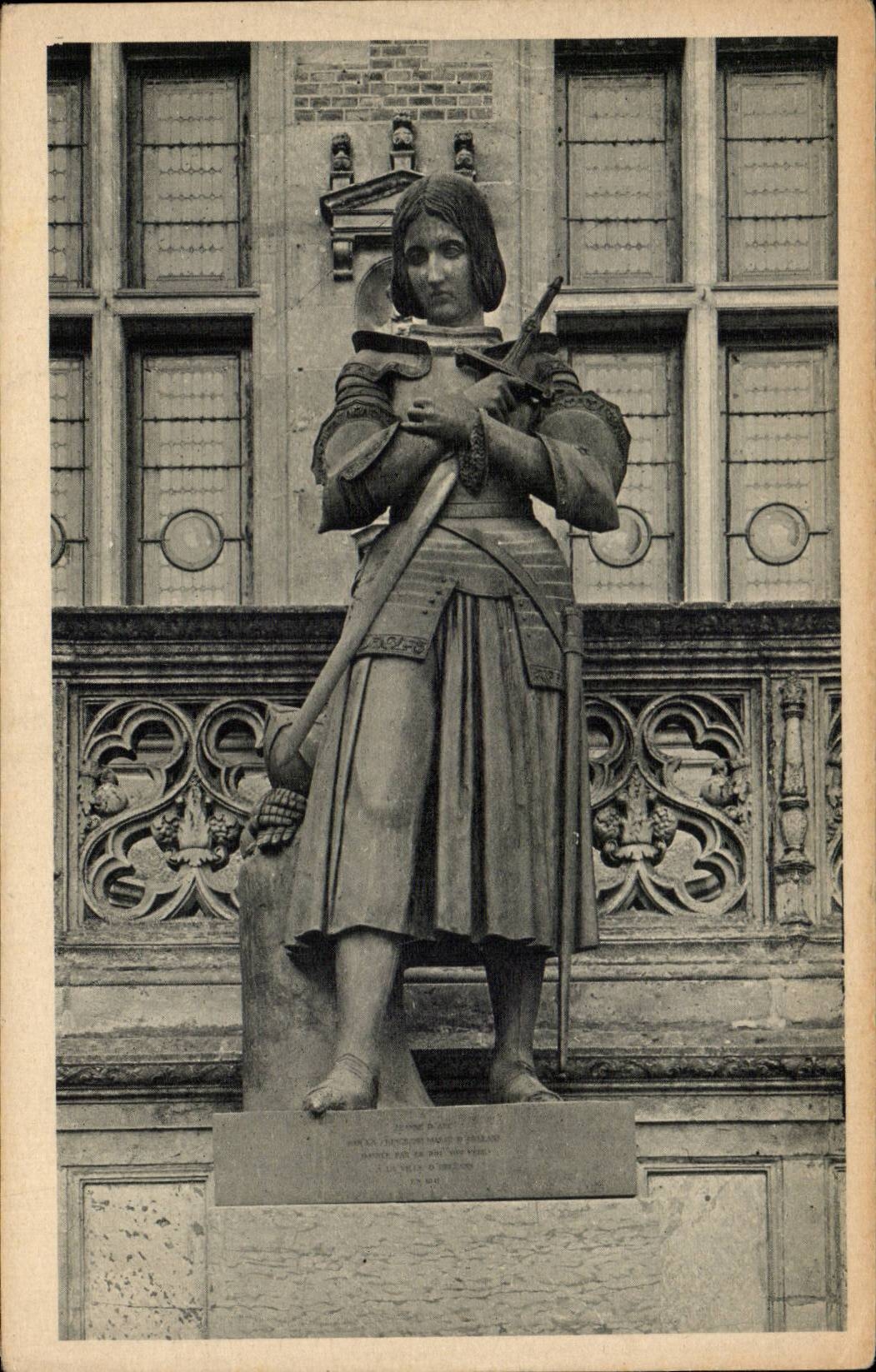 CPA Orleans Statue of Jeanne of arc