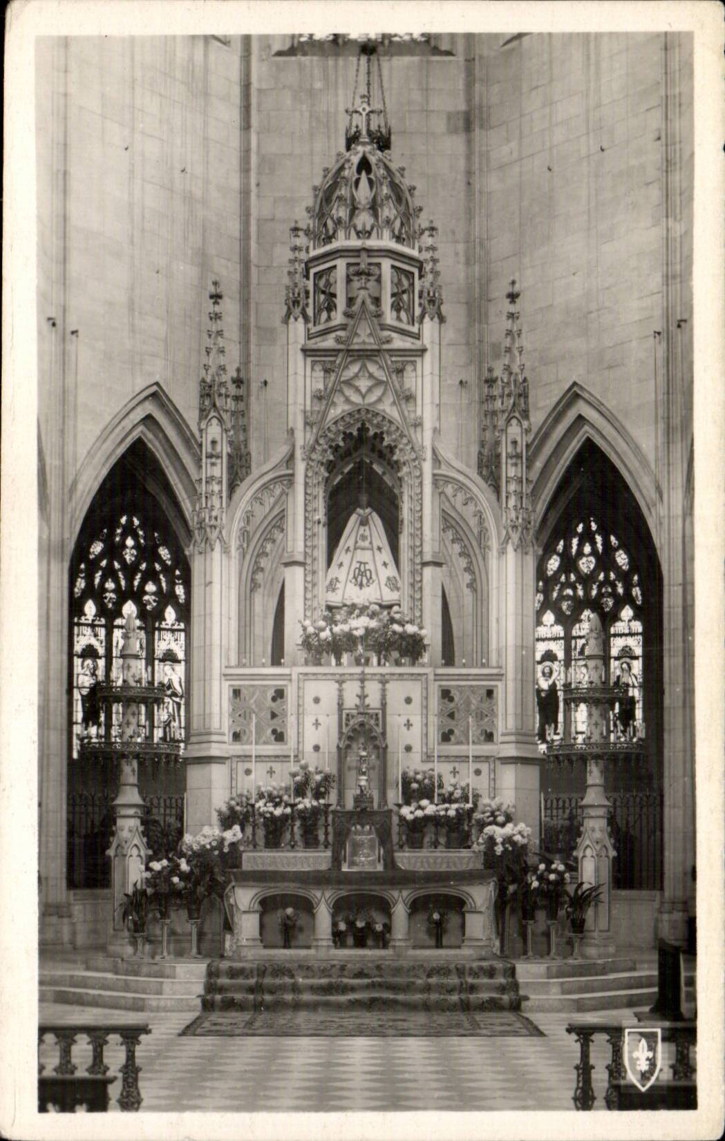 CPA Clery the throne of Our Lady Saint Andre