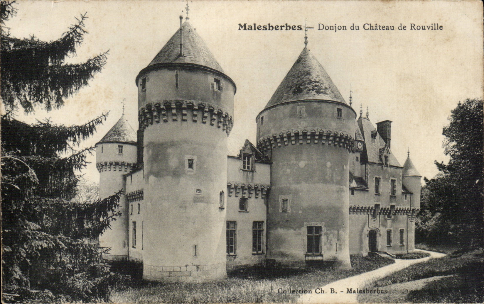 CPA Malesherbes Keep of the castle of Rouville