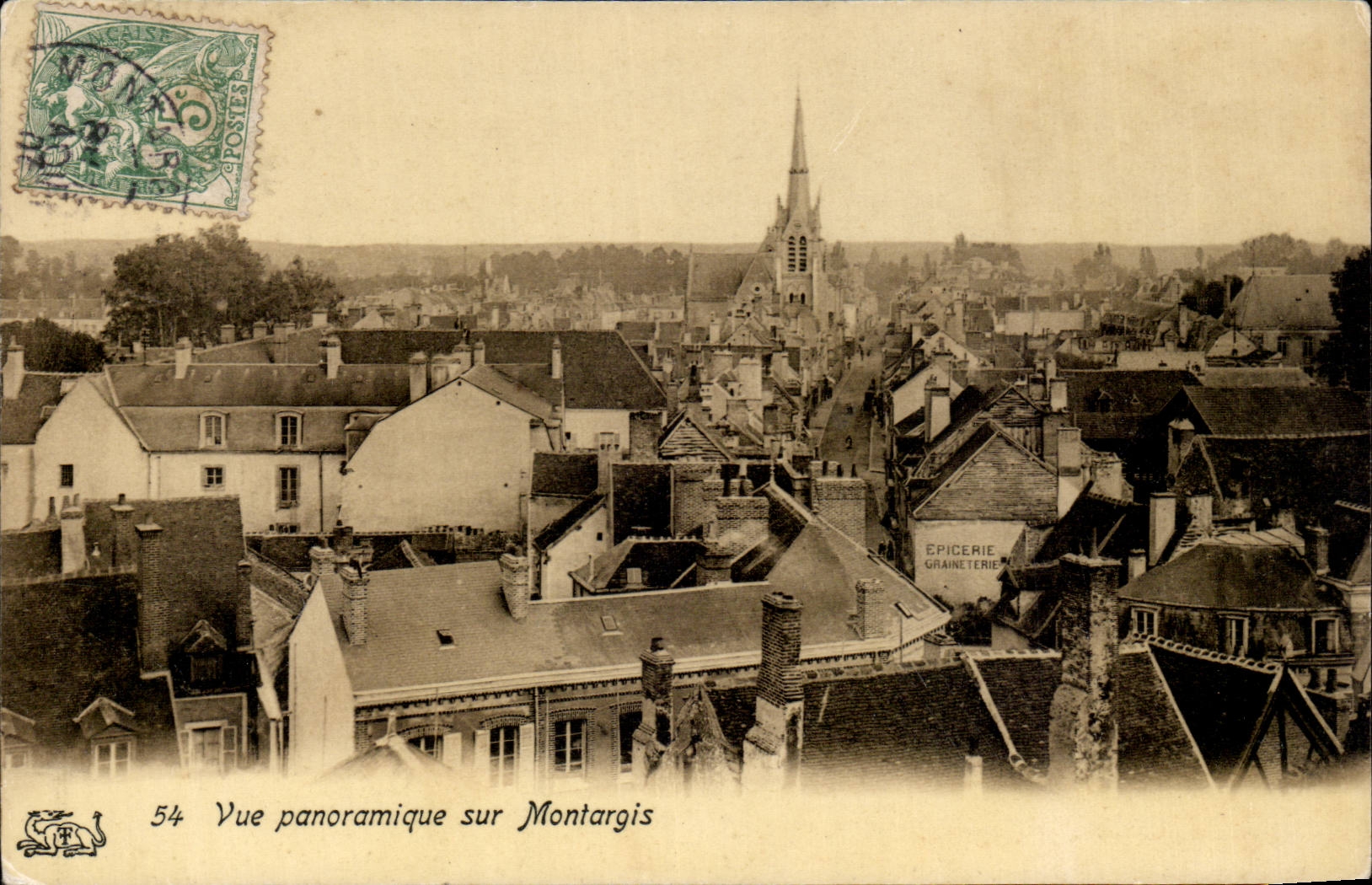 CPA Montargis Panoramic View