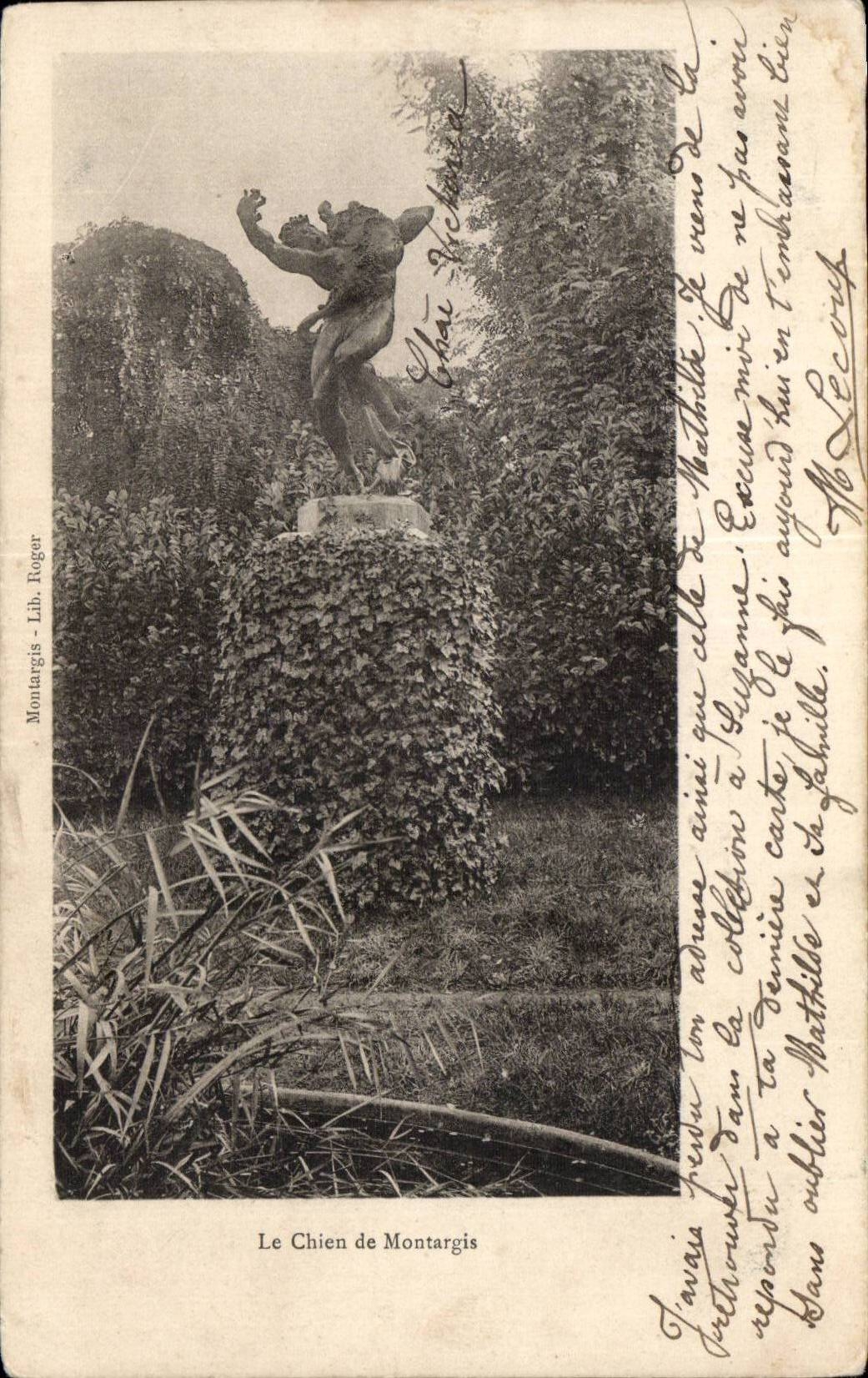 CPA Montargis der Hund von Montargis