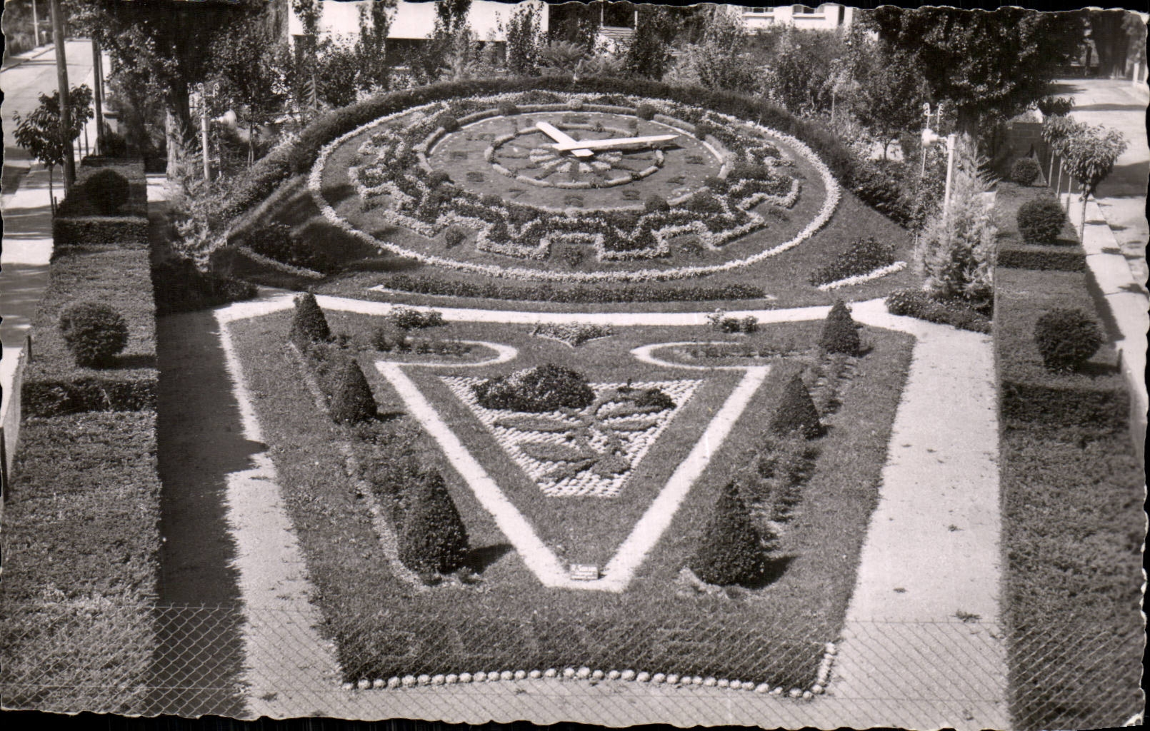 CPSM the flowered clock Olivet