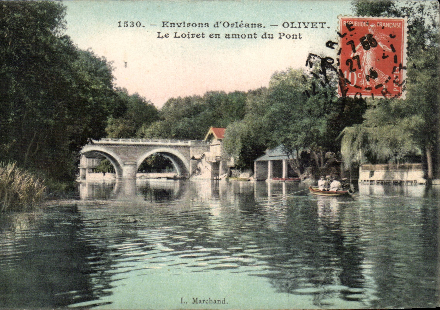 CPA Olivet Loiret upstream of the bridge