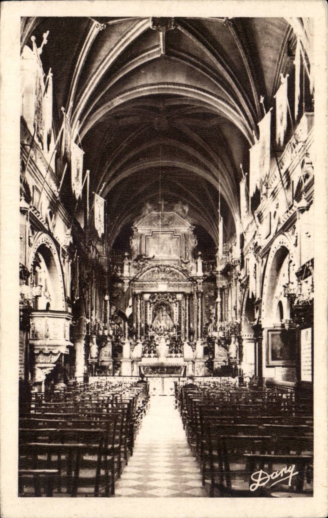 CPA Interior Verdelais of the basilica