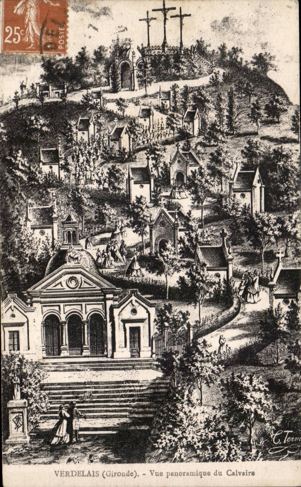 CPA Verdelais Panoramic View of the martyrdom