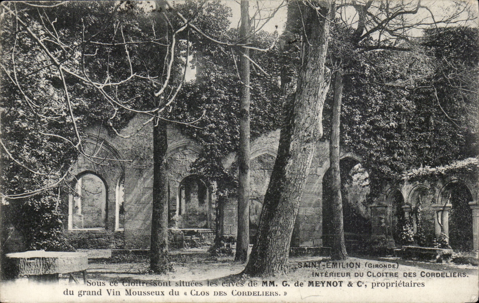 CPA Saint Interior Emilion of the cloister of the cordeliers