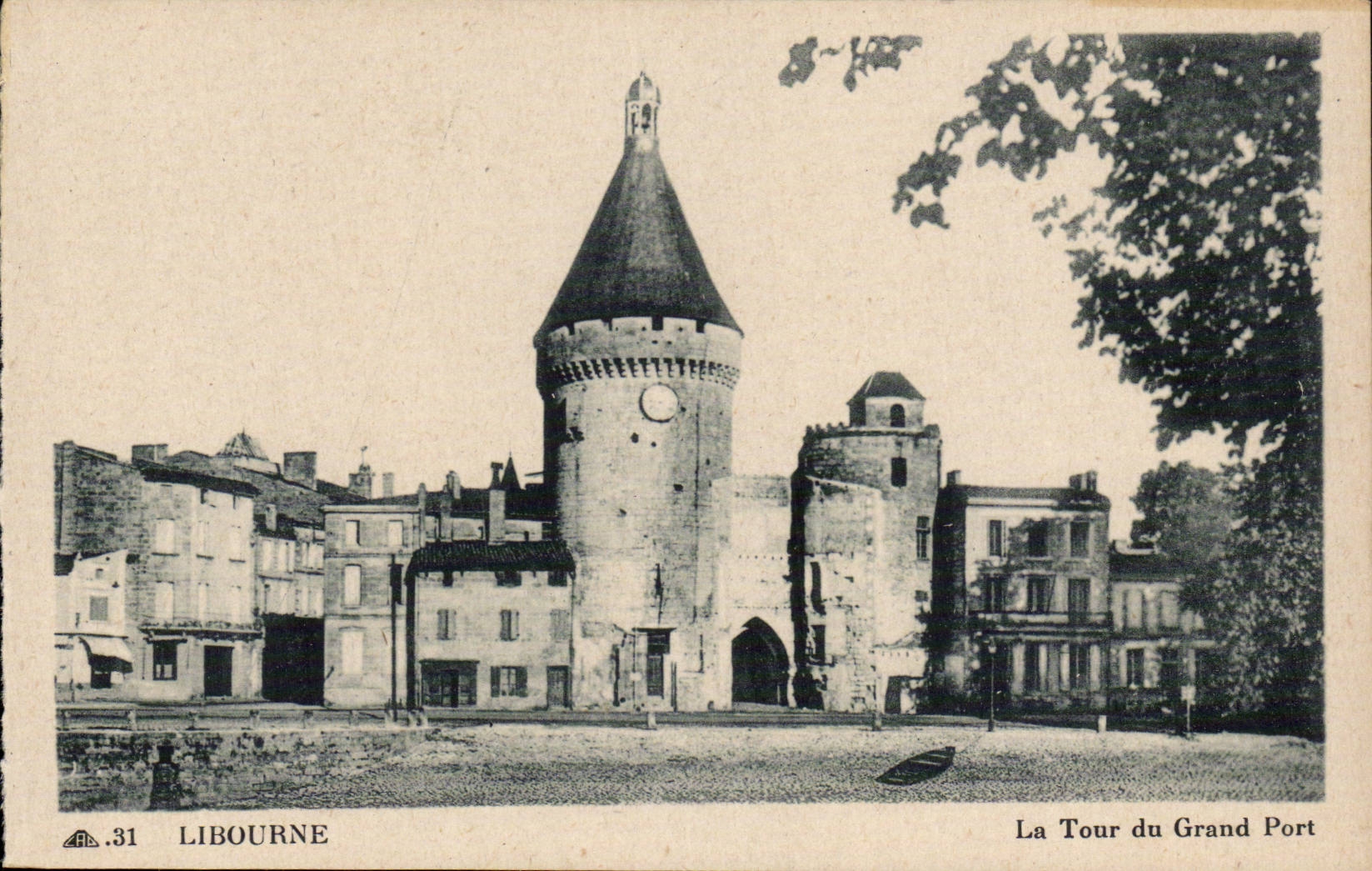 CPA Libourne der Aufsatz des grossen Hafens