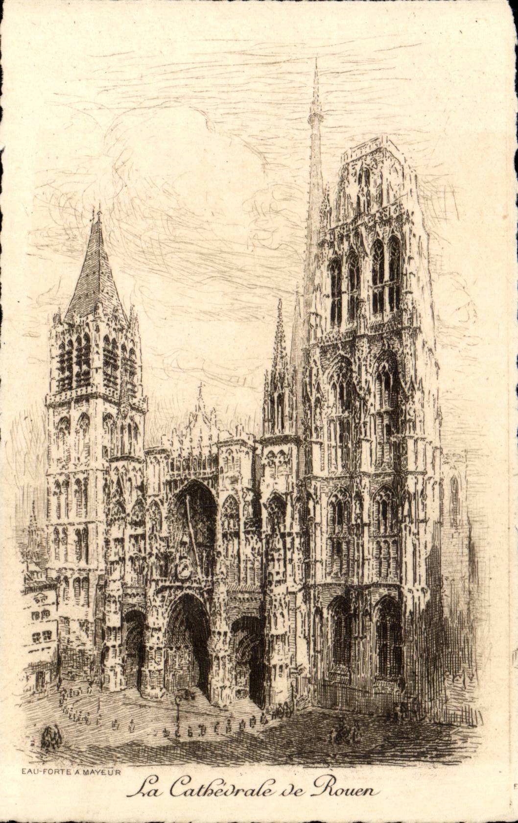 CPA the cathedral of Rouen