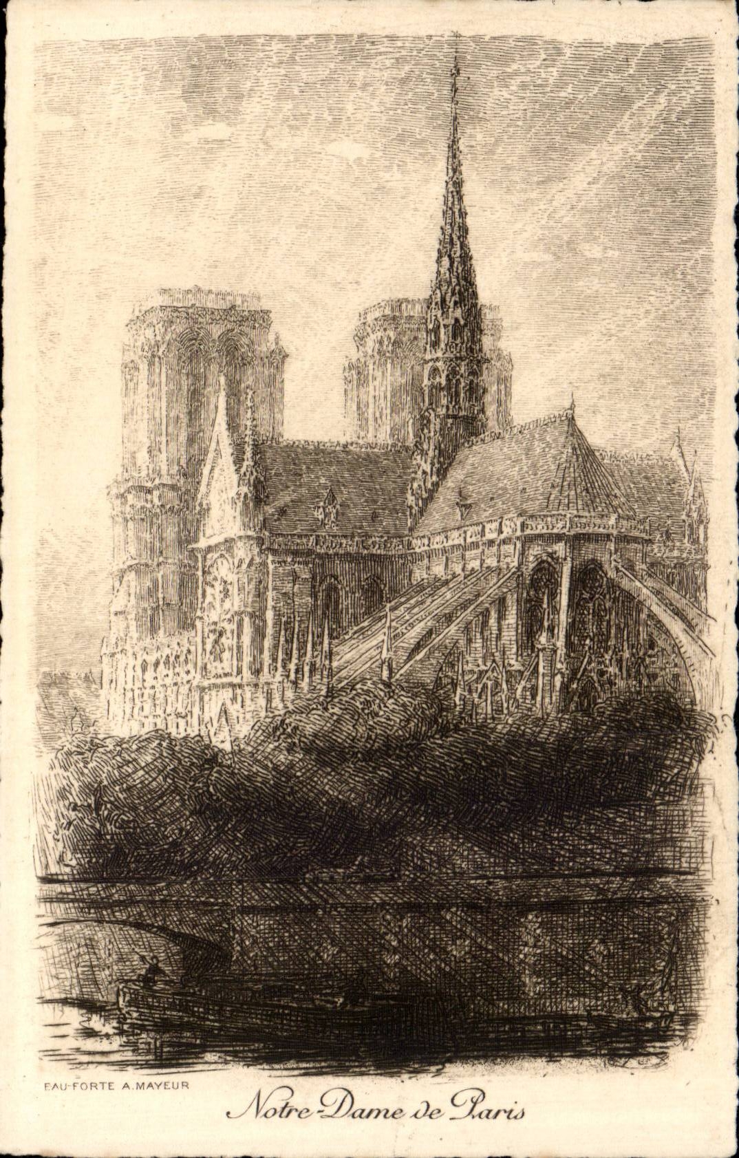 CPA La cathedrale de Paris