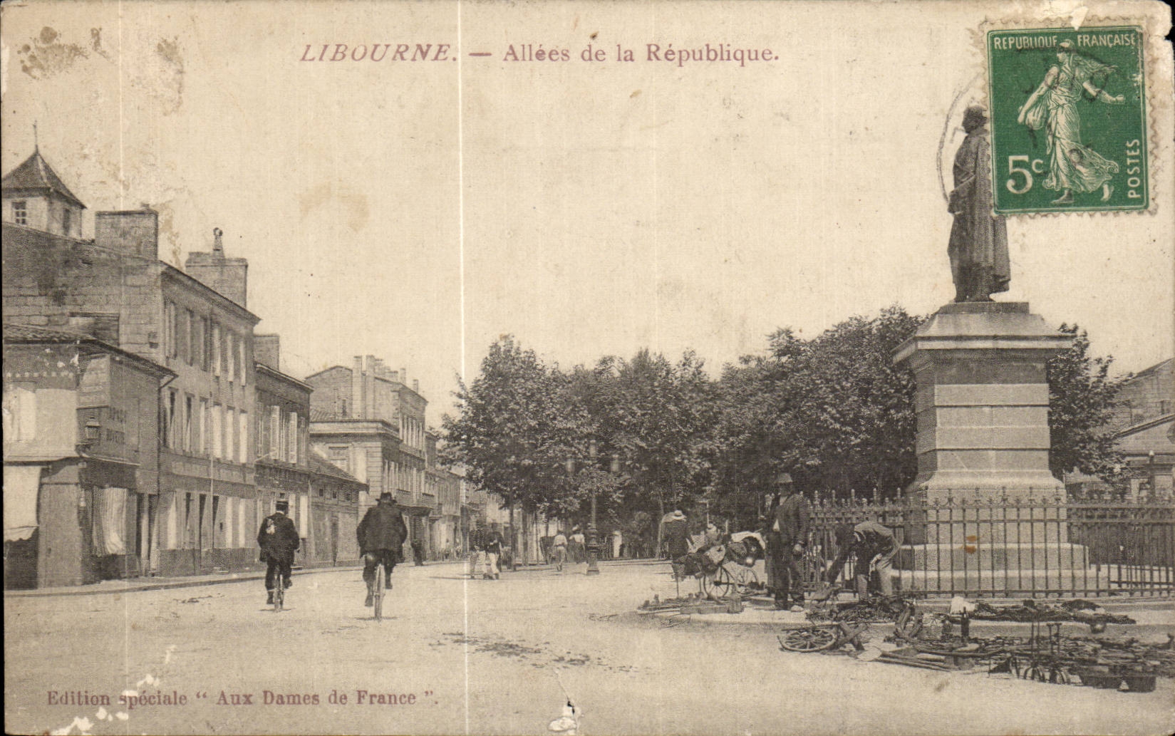 Gegangenes CPA Libourne der Republik