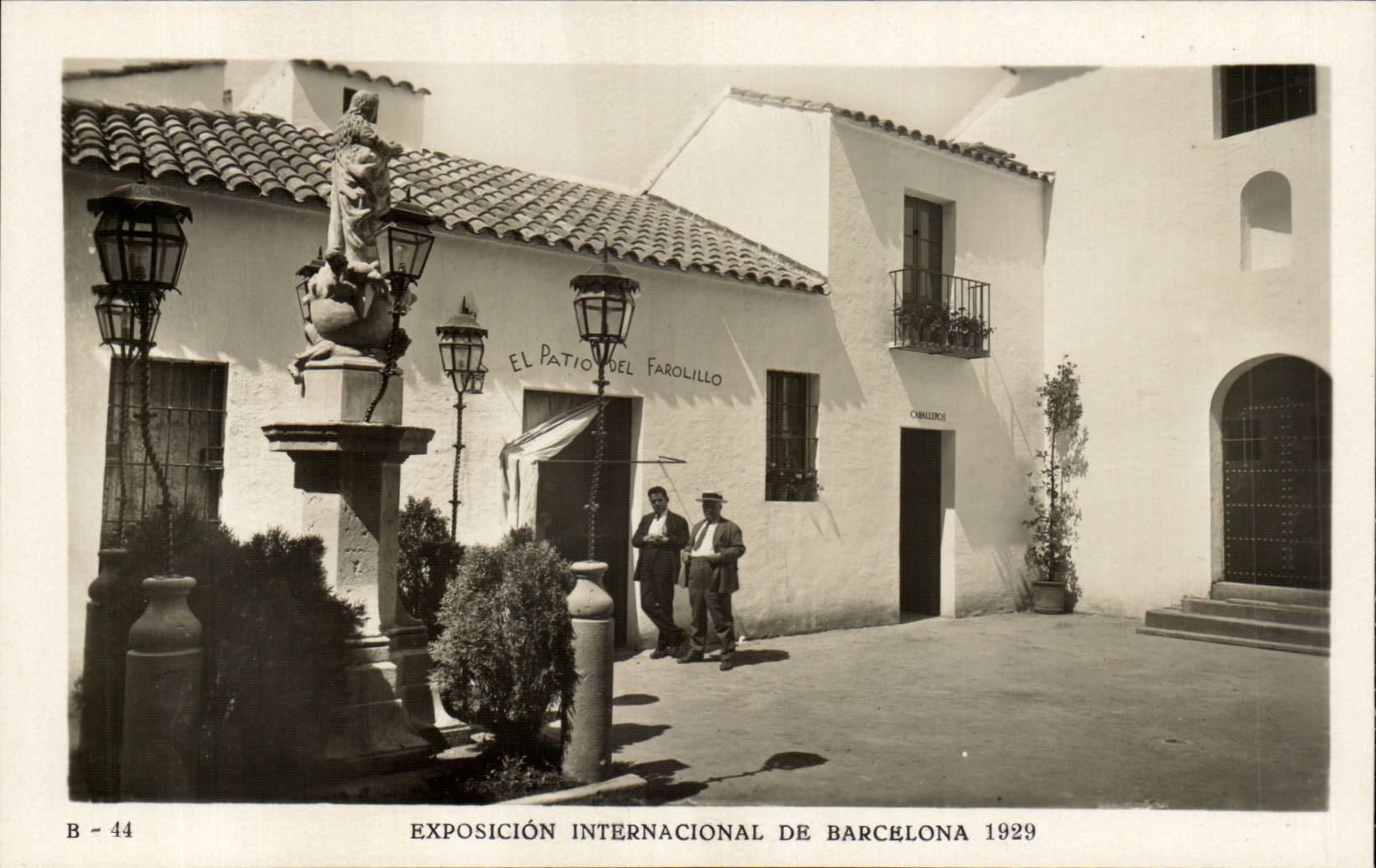 CPA Spain Spain Espana Exposicion Internacional de Barcelona 1929 El patio del Farolillo