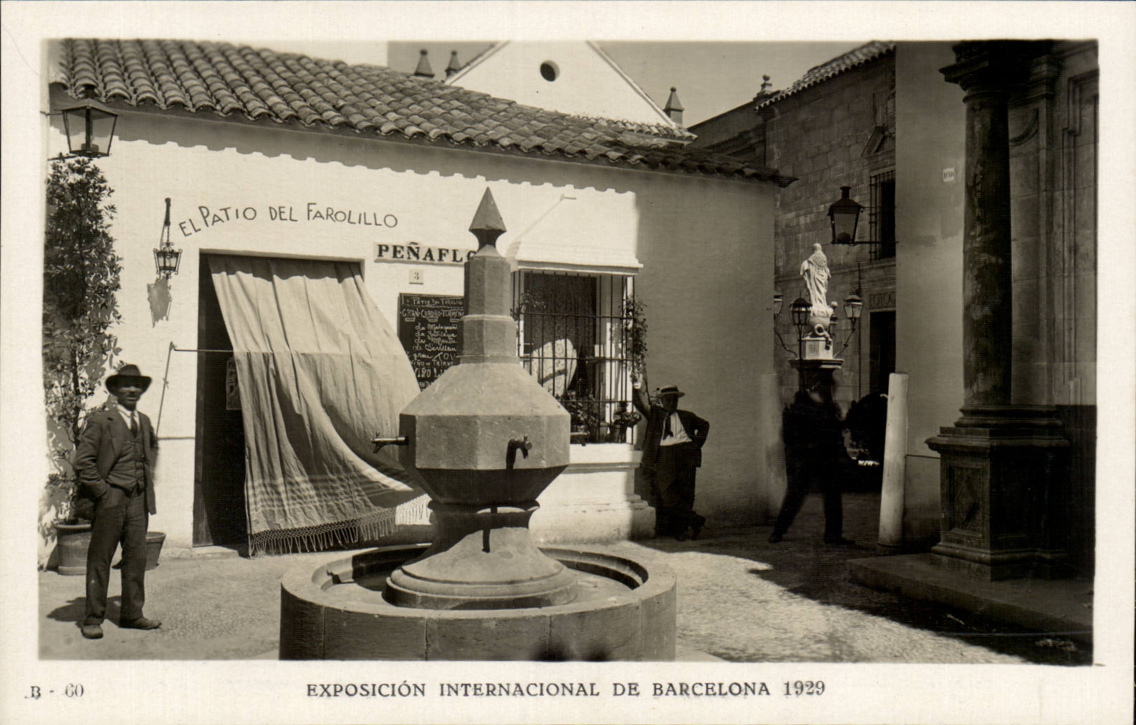CPA Spain Spain Espana Exposicion Internacional de Barcelona 1929 El Patio del Farolillo