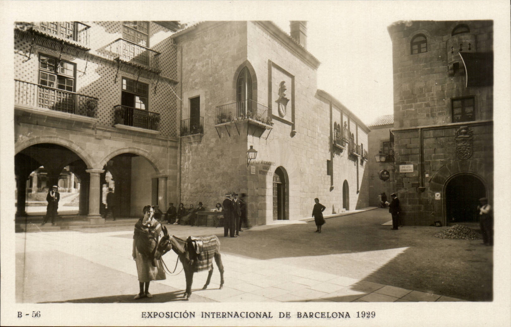 CPA Spain Spain Espana Exposicion Internacional de Barcelona 1929 Ass Donkey