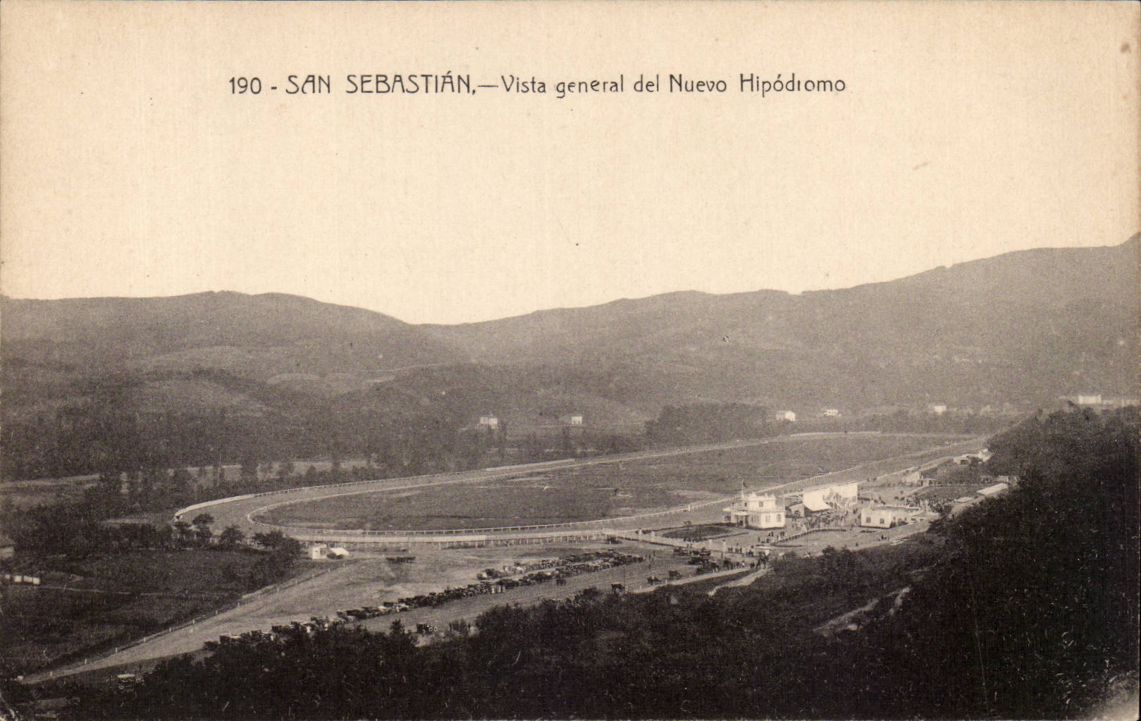 CPA Spain Spain Espana San Sebastian Vista general LED nuevo Hipodiomo