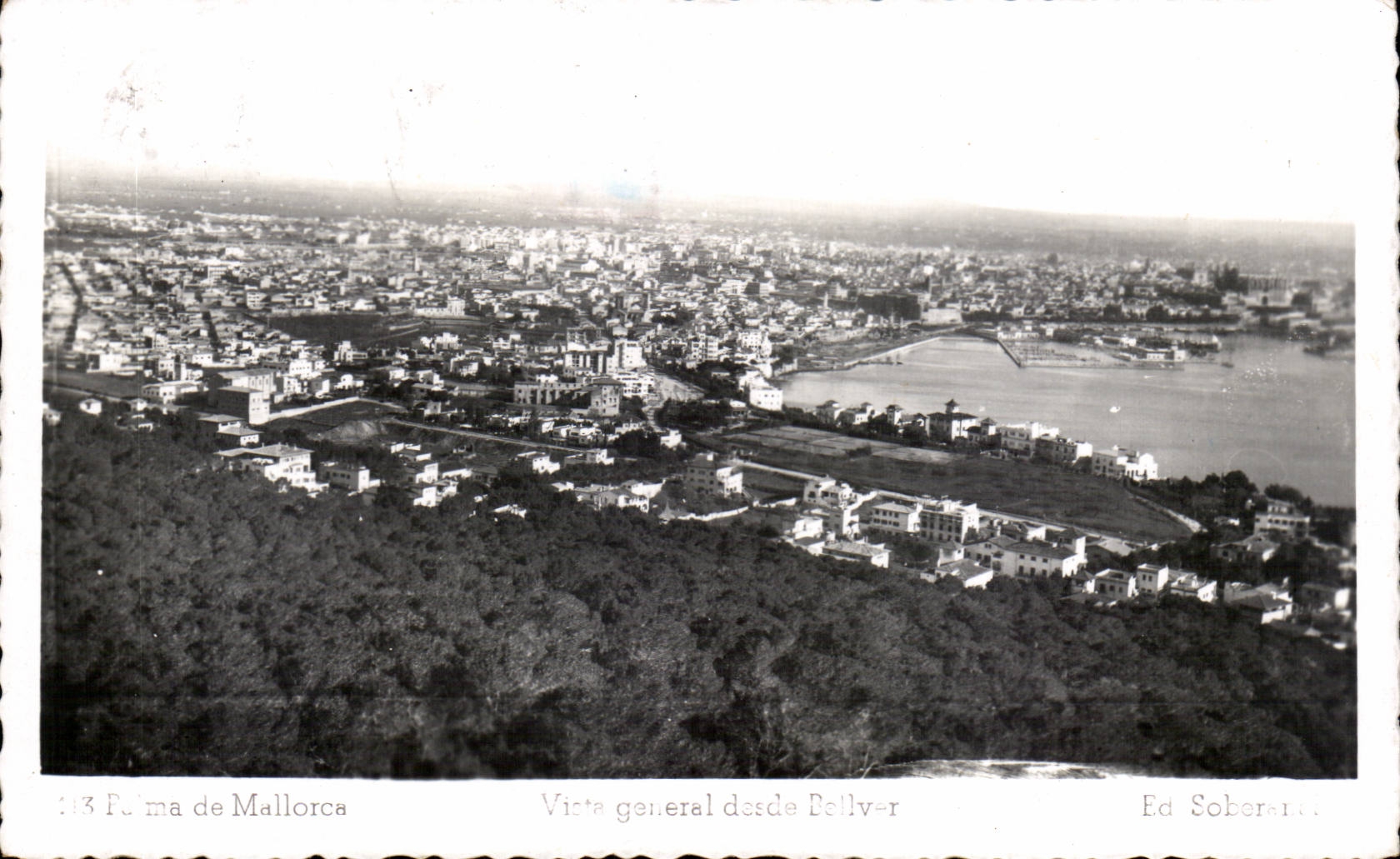 CPA Spain Spain Espana Palma de Mallorca Vista general desde Bellver