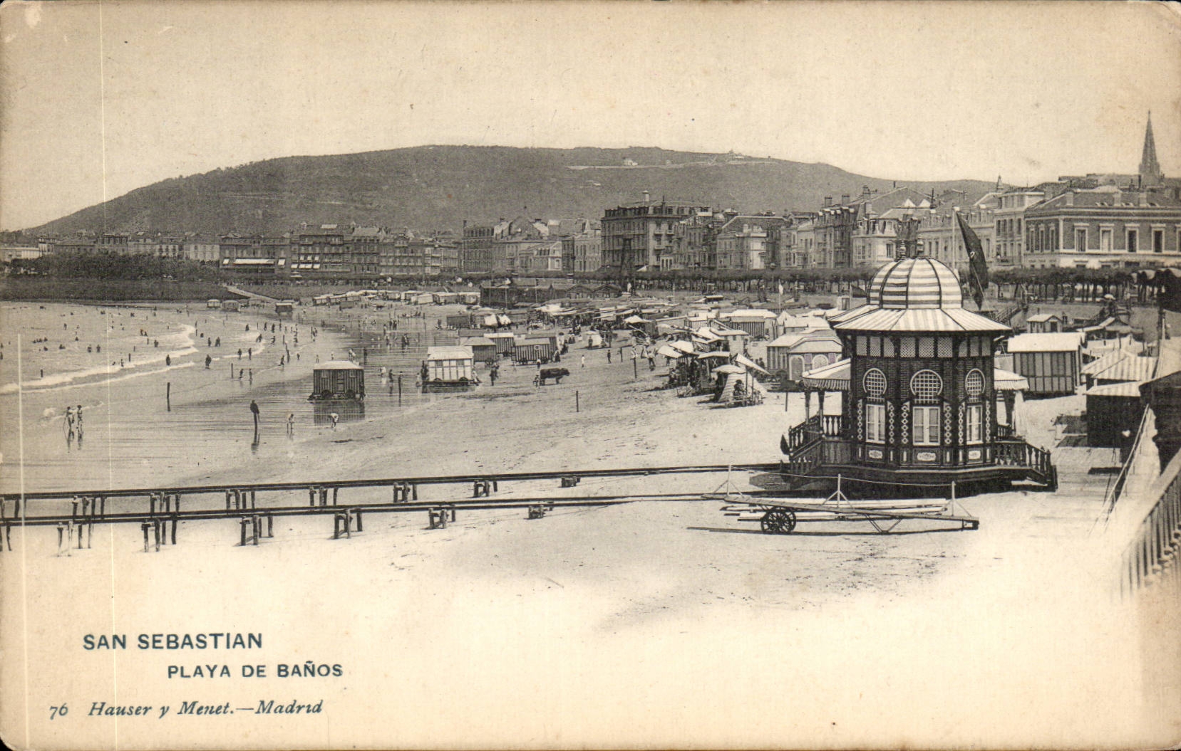 CPA Spain Spain Espana San Sebastian Playa de Banos