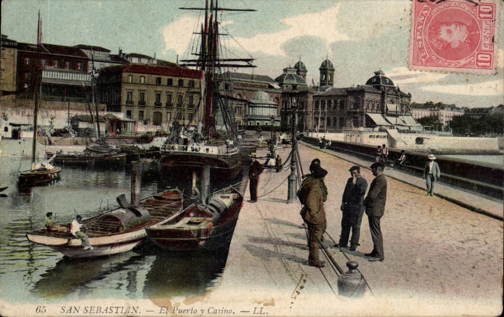 CPA Spain Espana Spain San Sebastian El puerto there casino