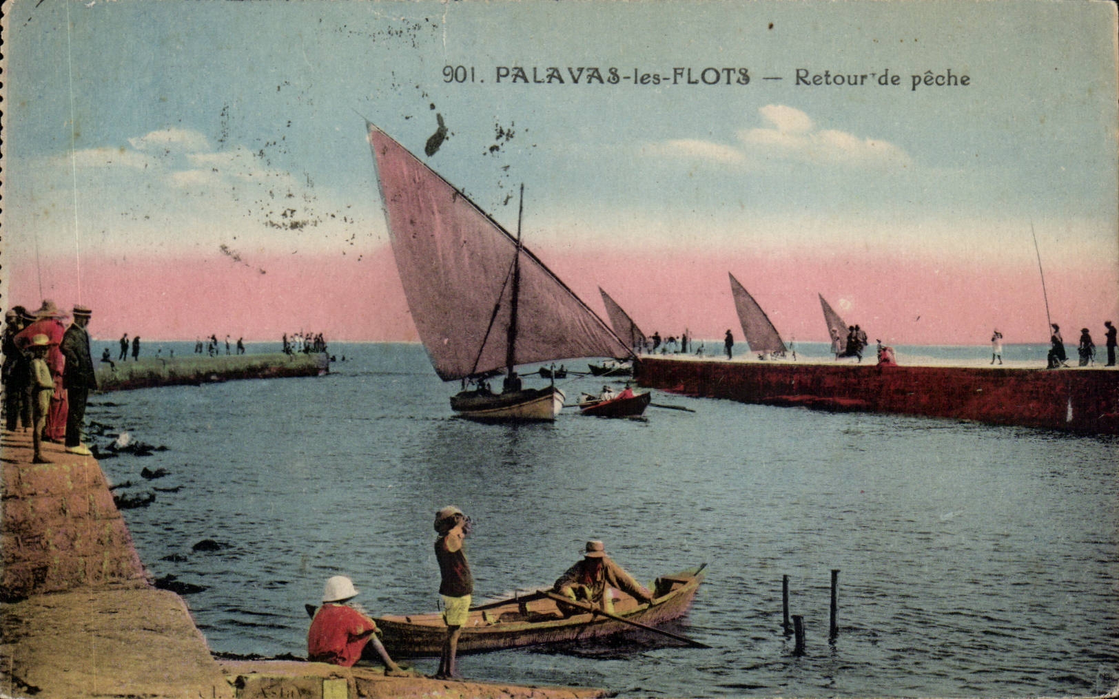 CPA Palavas the Floods Return of sin