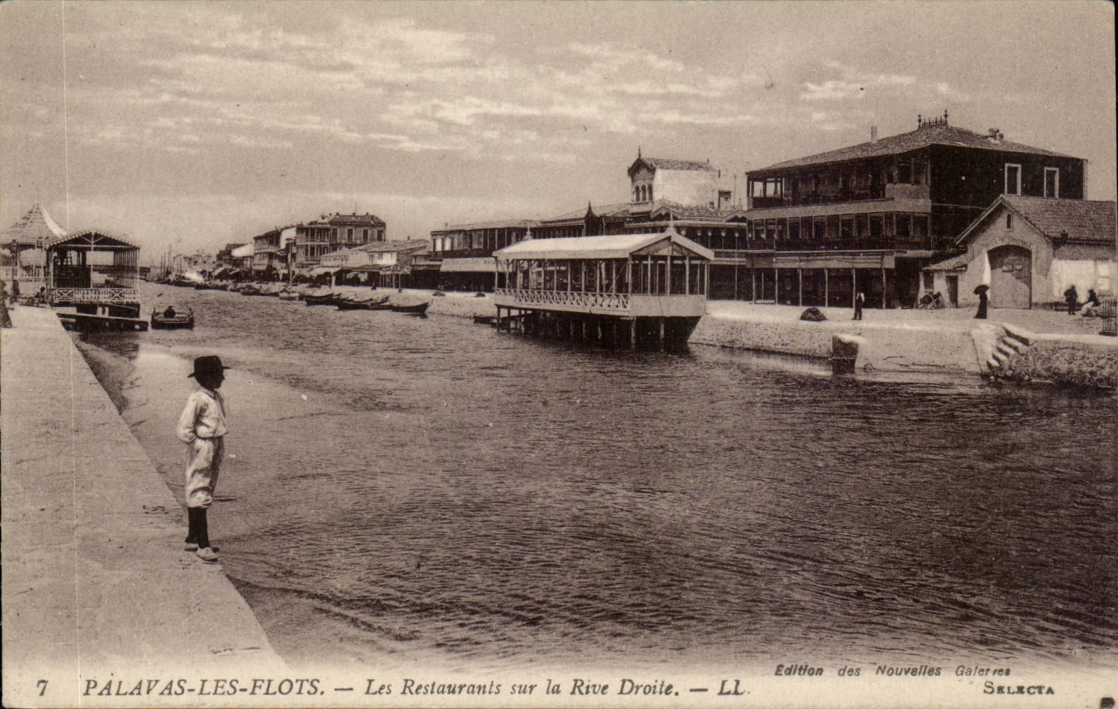 CPA Palavas Floods restaurants on Right Bank