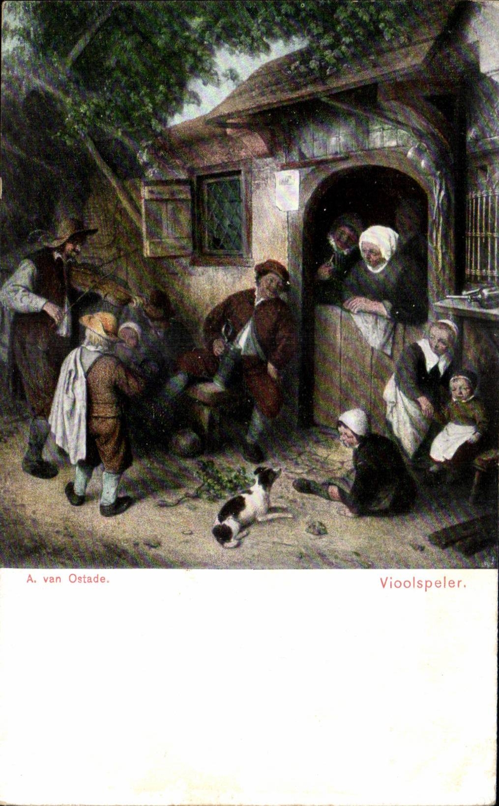 CPA A Van Ostade Vioolspeler Le joueur de violon