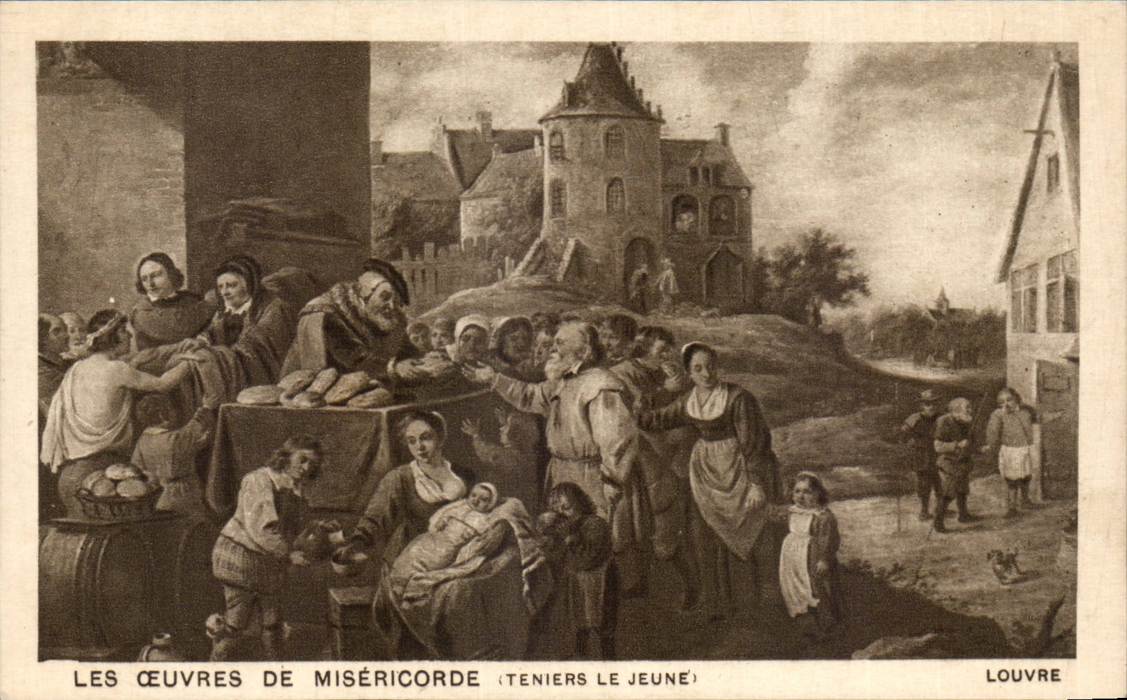 CPA Musee du Louvre Paris Les oeuvres de misericorde Teniers le jeune