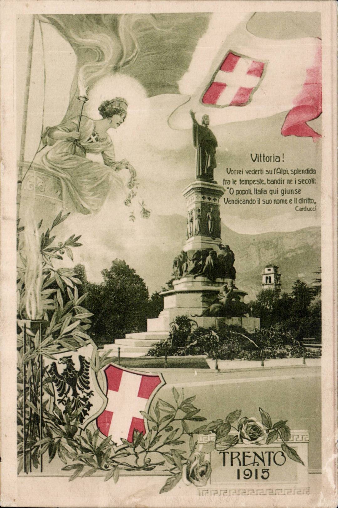 CPA Italy Italia Trento 1915 Vittoria Militaria Patriotic