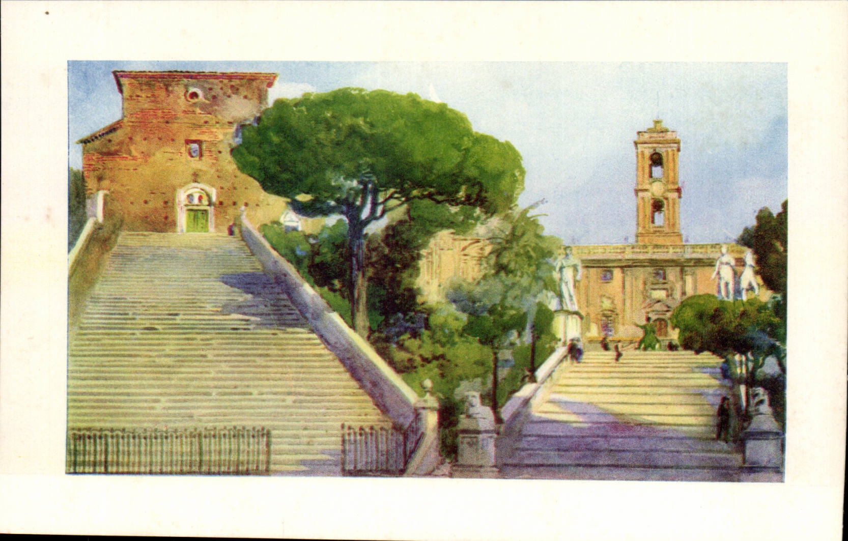 CPA Italien Italien Rom Campidoglio E das aracoeli