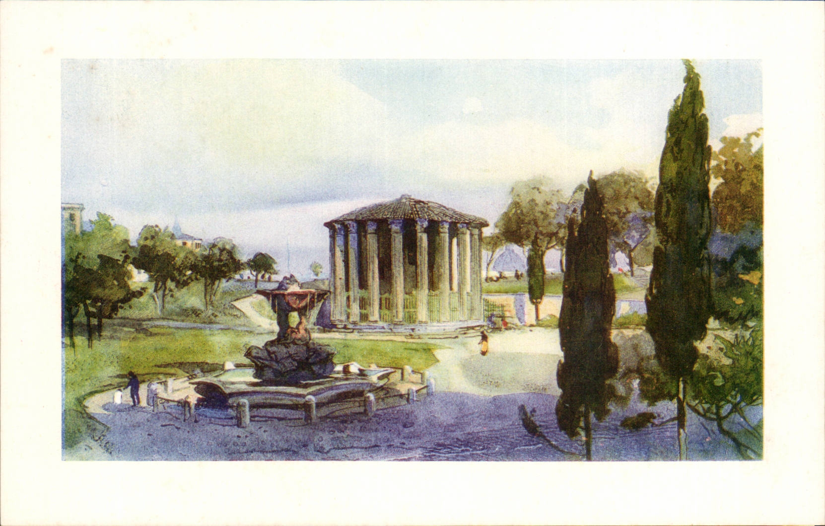 CPA Italien Italien Rom Tempio di VEsta