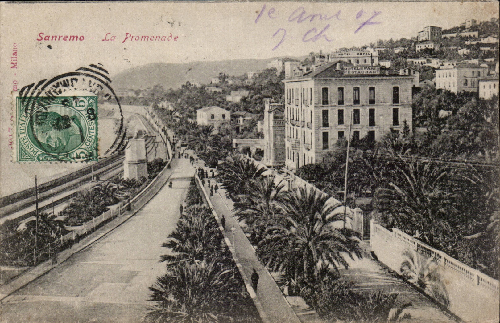 CPA Italy Italia San Remo the walk