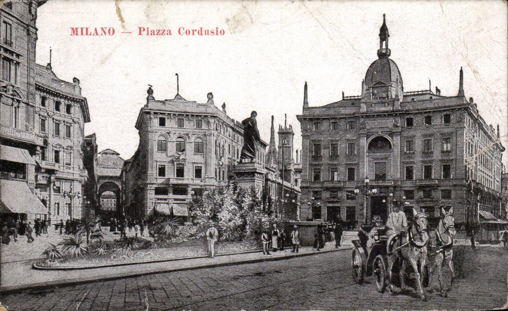 CPA Italy Italia Milano Piazza Cordusio