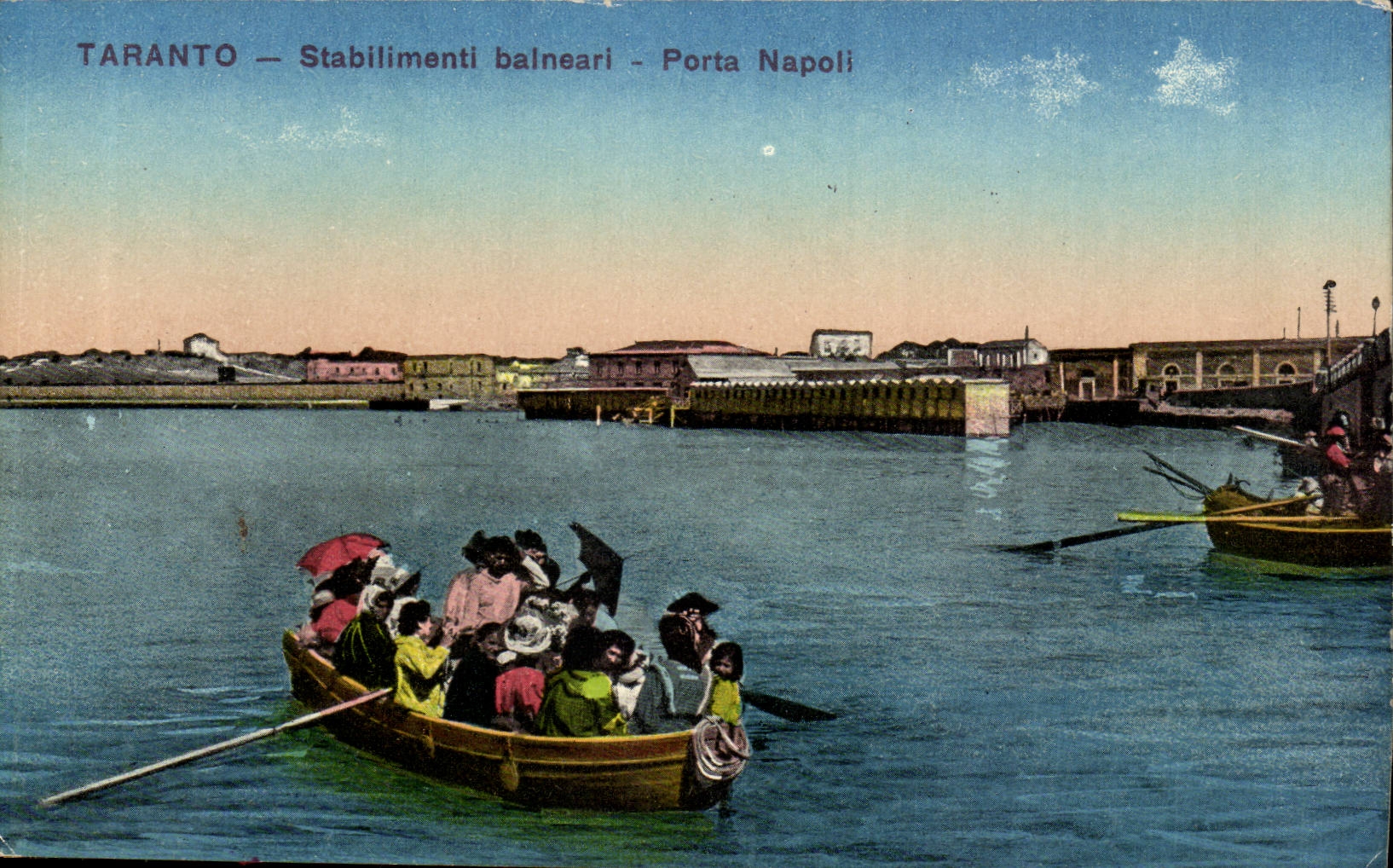 CPA Italy Italia Taranto Stabilimenti balneari Carried Napoli