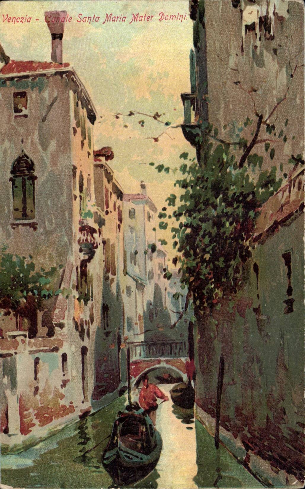 CPA Italy Italia Venezia Canale Santa Maria MATER Domini