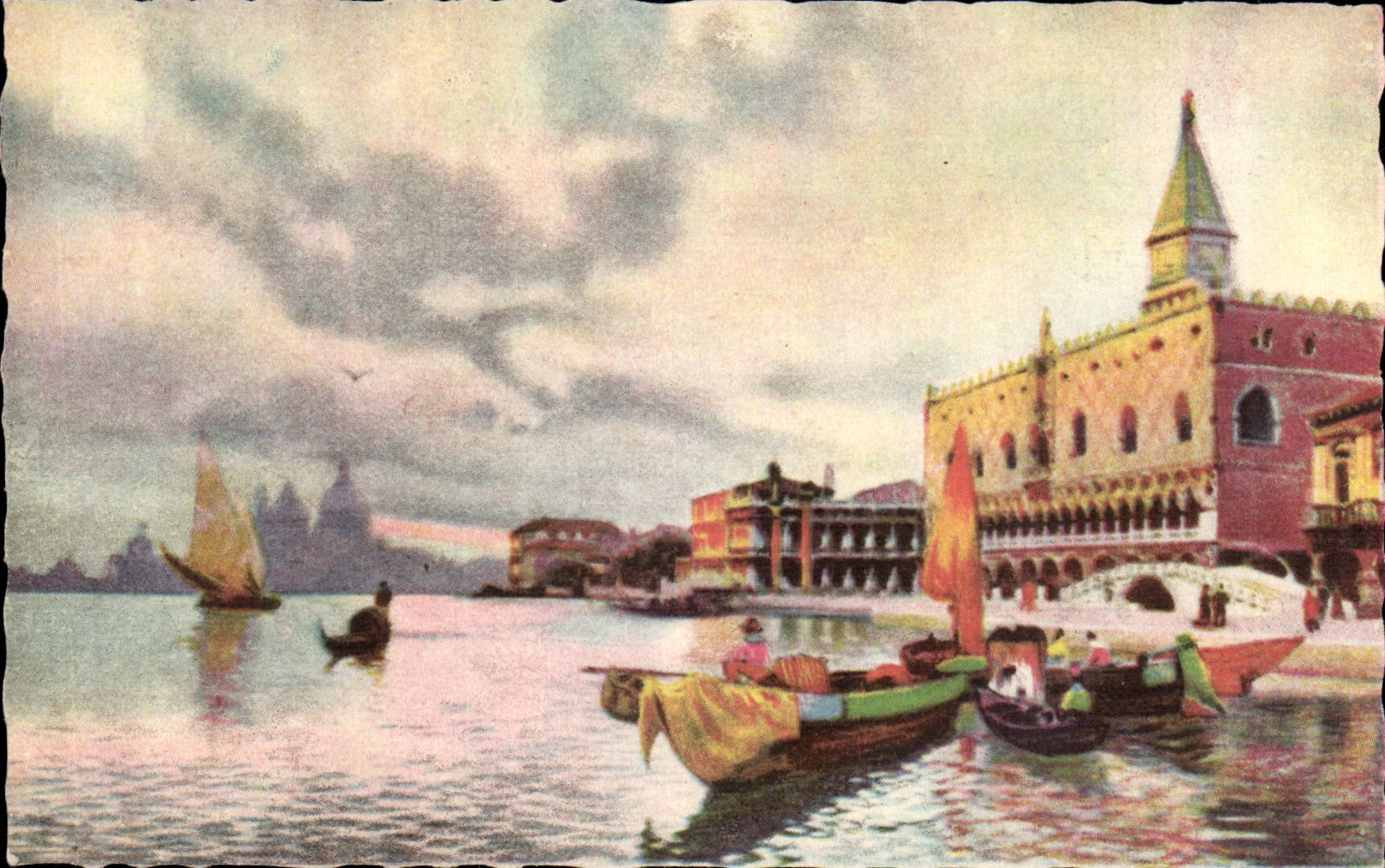 CPA Italy Italia Venezia Rivetted degli Schiavoni