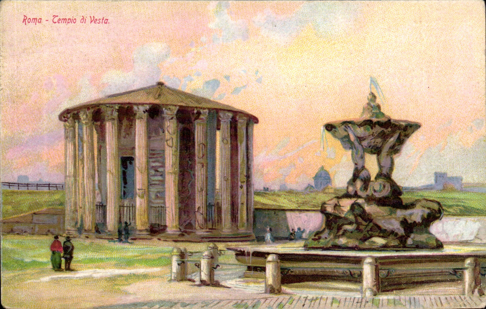 CPA Italien Italien Rom Tempio di Vesta