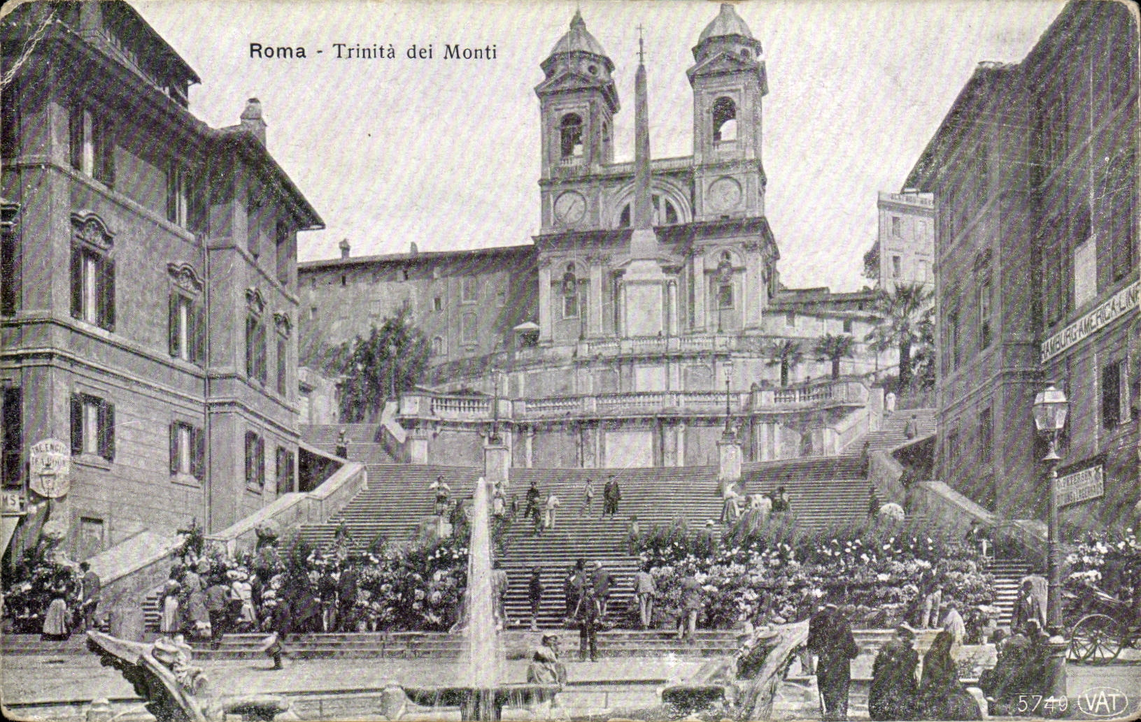 CPA Italien Italien Rom TRinita dei Monti