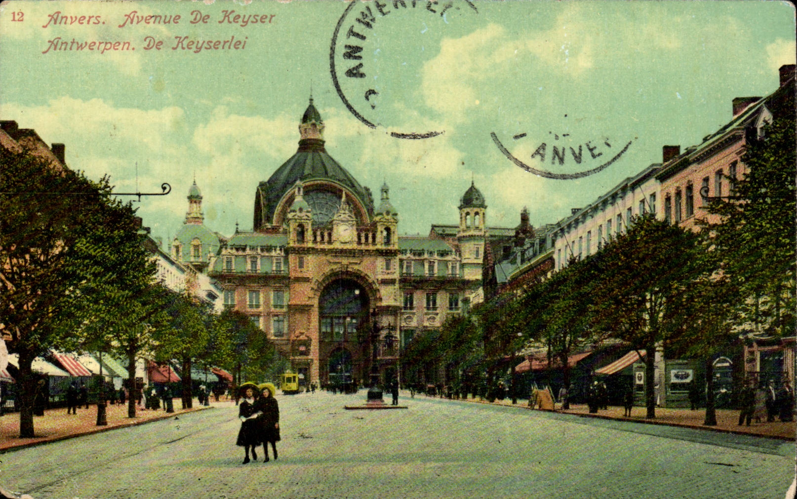 Belgica - Belgien - Belgica - Amberes - avenida de Keyser - CPA