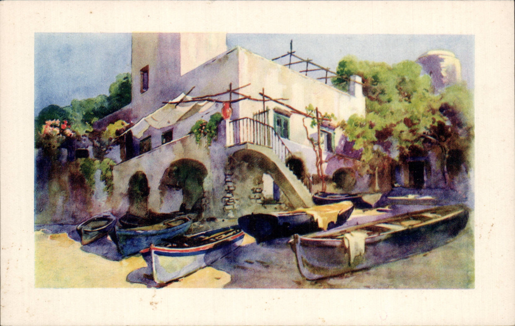 Italy - Italia - Italy - Capri - Spiaggia - CPA