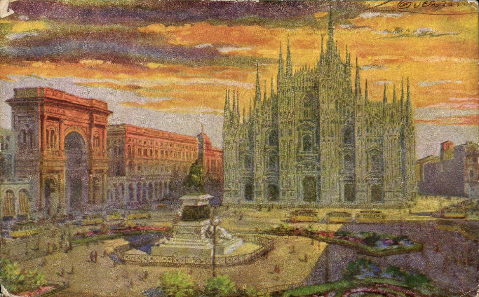 Italia - Italy - Italy - Milan - Milano - Piazza del Duomo - CPA