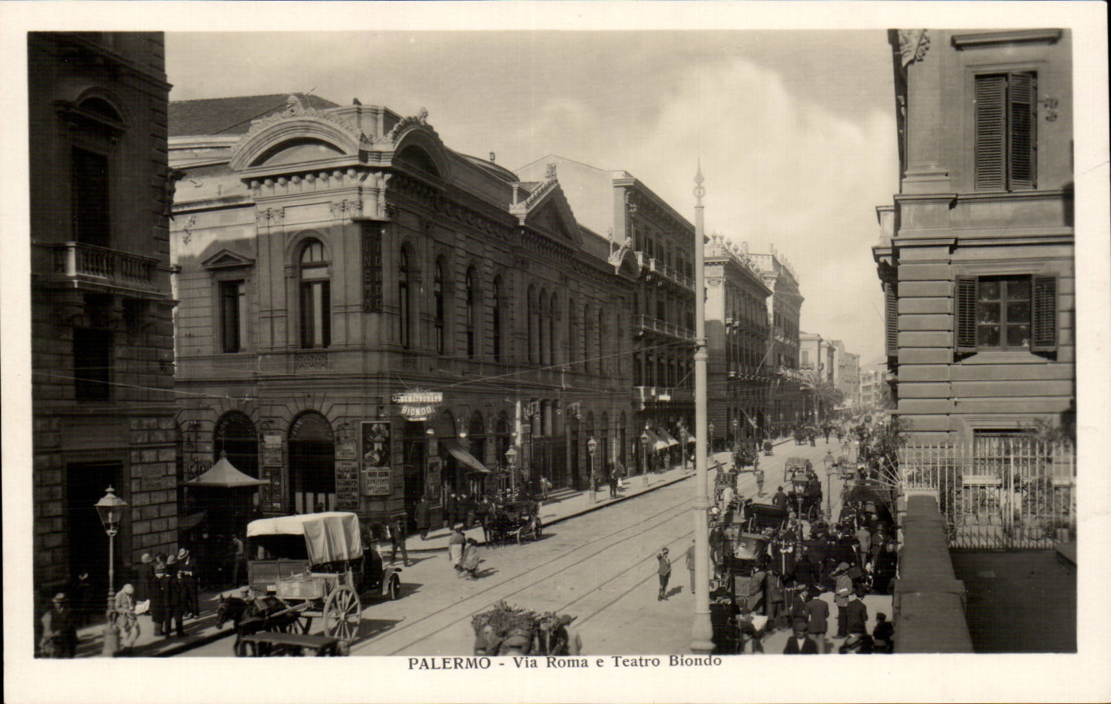 Italia - Italy - Italy - Palermo - Via Roma E Teatro - CPA