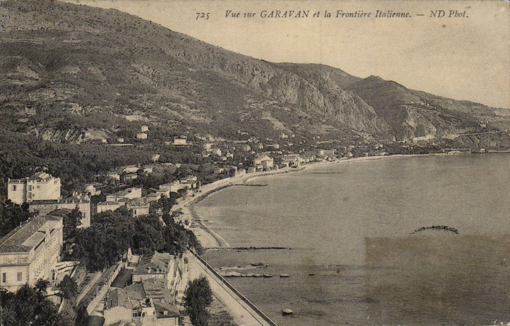 Garavan - Sight on Garavan and the Border Italian - CPA